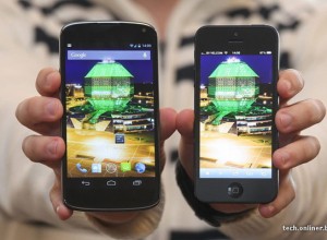 LG Google Nexus vs iPhone 5