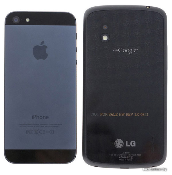 LG Google Nexus vs iPhone 5