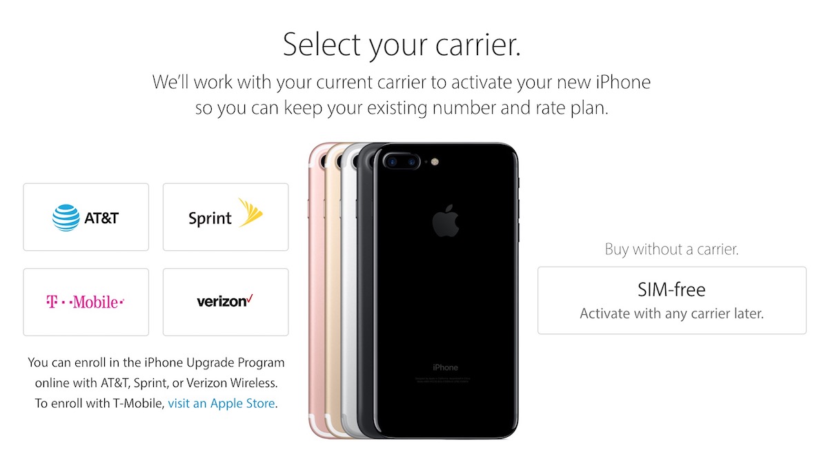 التجديد مضنية طحن  Apple iPhone 7 A1660 and iPhone 7 Plus A1661 Are Available as SIM-Free  Versions in the US