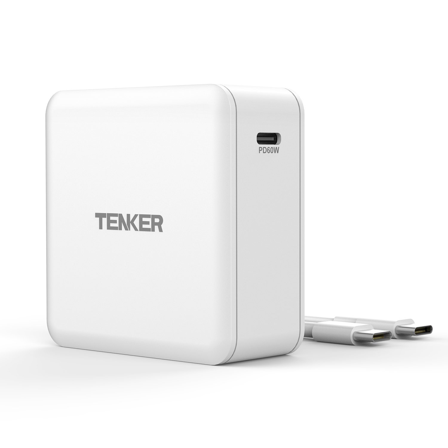 thumbnail image 2 of Tenker 60W USB-C PD Wall Charger – Type-C Power Delivery, Compact 2 of 3