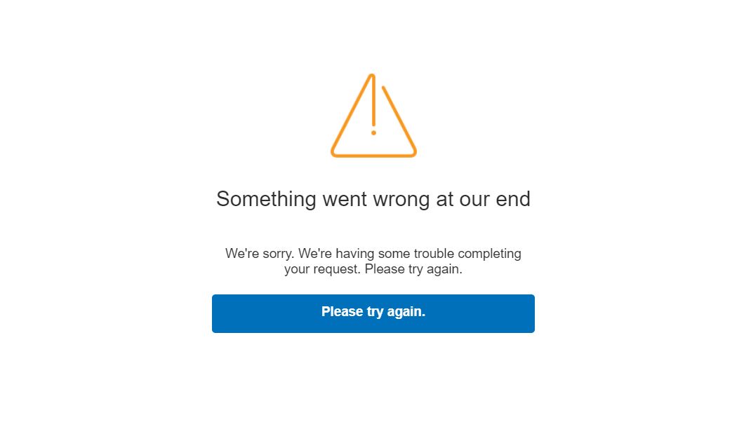 Paypal Login Issue: Something Went Wrong At Our End - TechWa