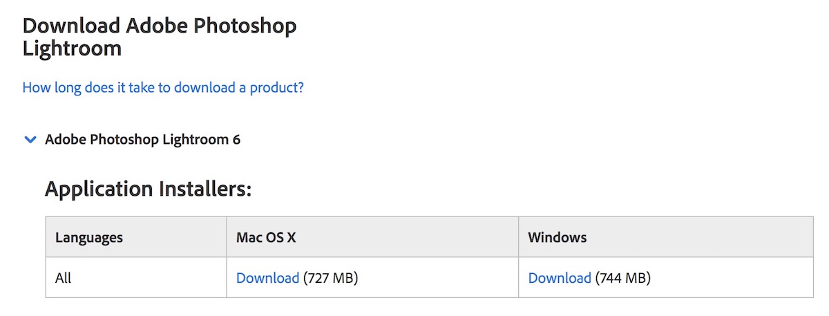 adobe lightroom 6 mac download