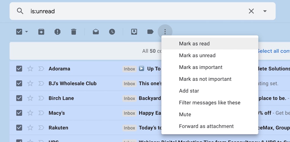 How to Mark All Emails in Gmail Inbox as Read on iPhone